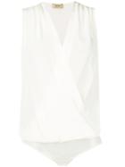 Liu Jo Classic Draped Bodysuit - White