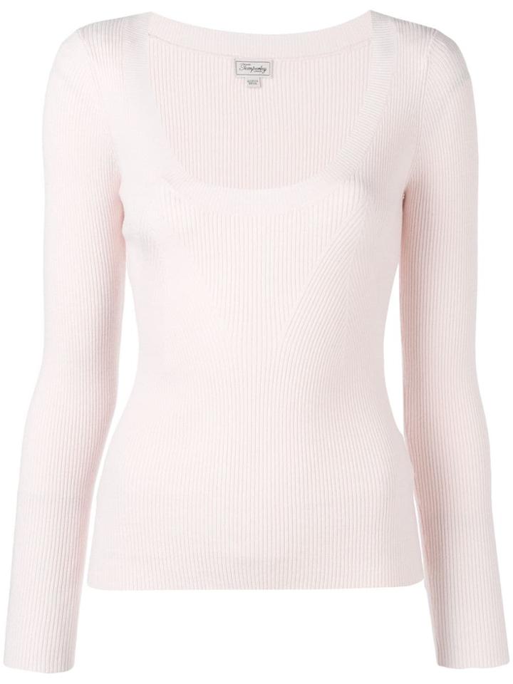 Temperley London Joan Knitted Top - Pink