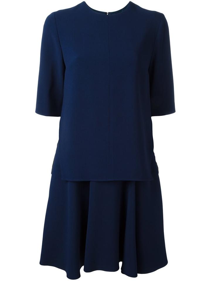 Stella Mccartney 'winnie' Overlay Dress, Women's, Size: 36, Blue, Viscose/cotton/spandex/elastane