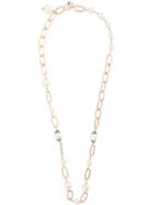 Edward Achour Paris Chain And Pearl Necklace - Gold
