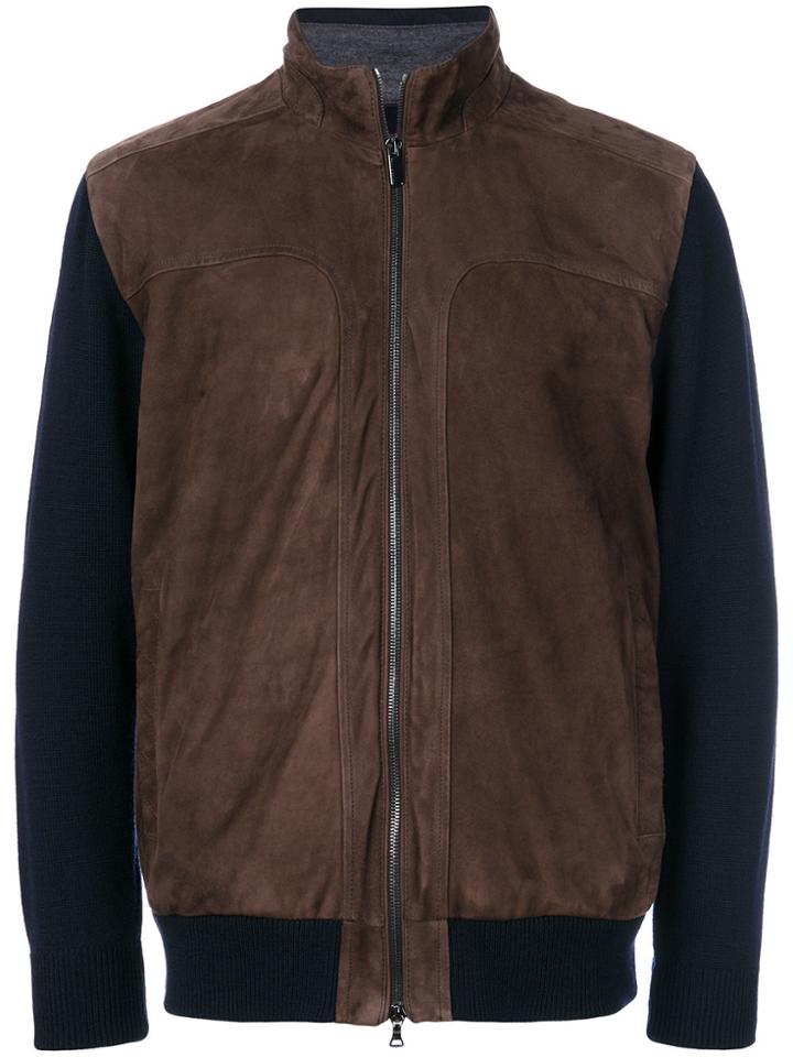 Paul & Shark Panelled Long Sleeved Jacket - Blue