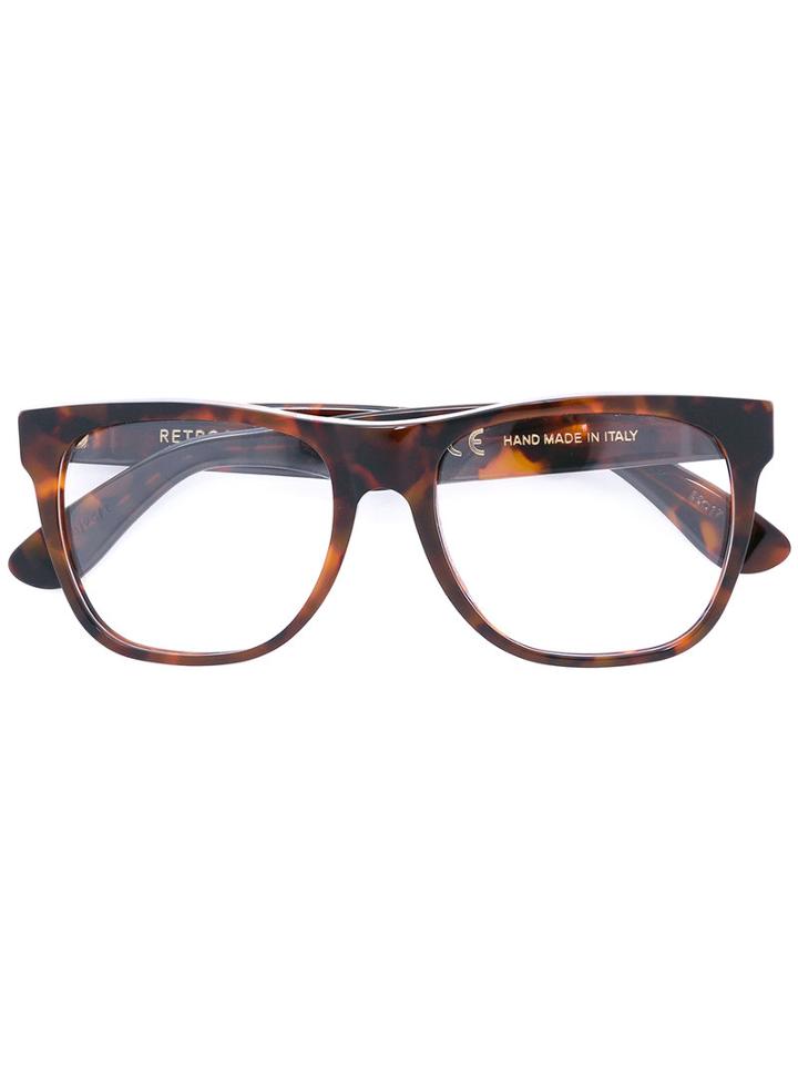 Classic Optical Glasses - Unisex - Acetate - 55, Brown, Acetate, Retrosuperfuture