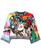 Dolce & Gabbana Super Queen Cropped T-shirt - Multicolour
