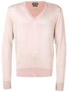 Tom Ford Long-sleeve Fitted Sweater - Pink