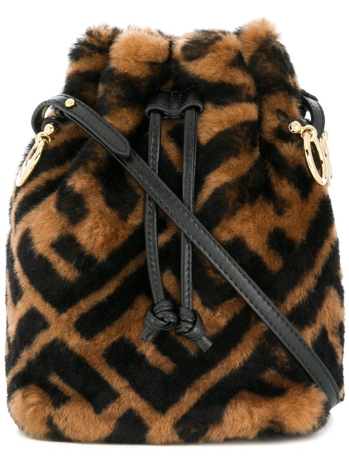 Fendi Double F Bucket Bag - Brown