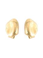 Natasha Collis 18kt Yellow Gold Large Nugget Stud Earrings