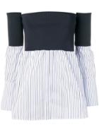 Victoria Victoria Beckham Off Shoulder Shirt - Blue