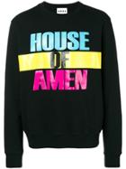 Amen House Of Amen Print Sweatshirt - Black