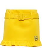 Prada Ruffled Mini Skirt - Yellow