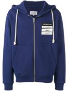Maison Margiela Stereotype Patch Hoodie - Blue