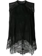 Giambattista Valli Lace Panel Top - Black