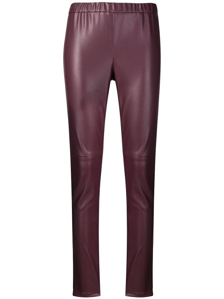 Michael Michael Kors Faux Leather Leggings - Purple