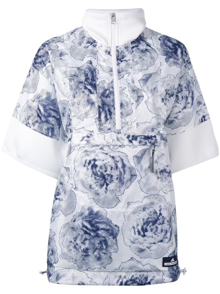 Adidas By Stella Mccartney Floral Sport Top, Women's, Size: Xs, Blue, Polyester