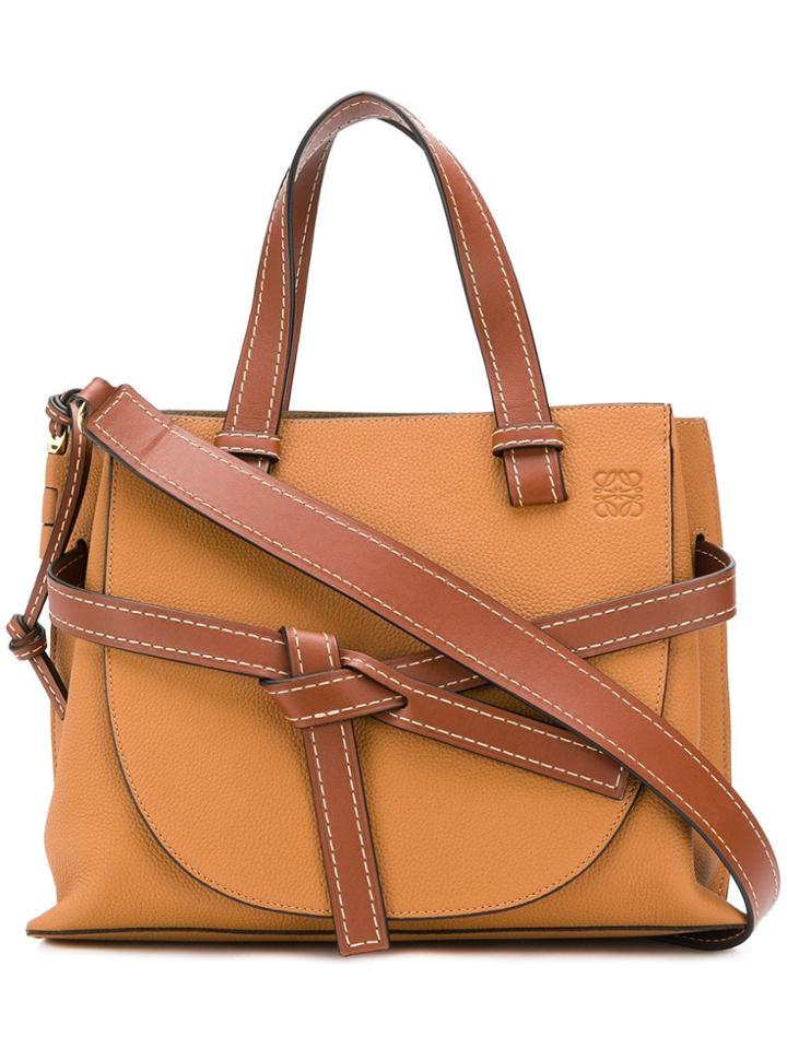 Loewe Gate Tote Bag - Brown