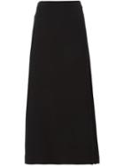 Jean Louis Scherrer Vintage A-line Maxi Skirt, Women's, Size: 42, Black
