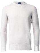 Drumohr Round Neck Jumper, Men's, Size: 52, Brown, Wool