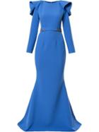 Safiyaa London Kaloni Gown - Blue