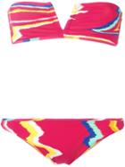 Missoni River Zig-zag Pattern Bikini, Women's, Size: 40, Pink/purple, Nylon/spandex/elastane