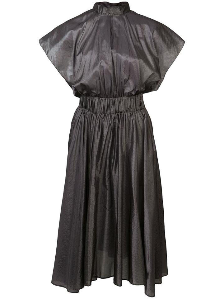 Vionnet Asymmetric Midi Dress - Grey