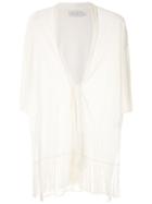 Alcaçuz Fringed Nice Kimono - White