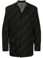 Comme Des Garçons Vintage Diagonal Striped Jacket - Black