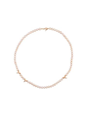 Nektar De Stagni Shark Tooth Pearl Necklace - Metallic