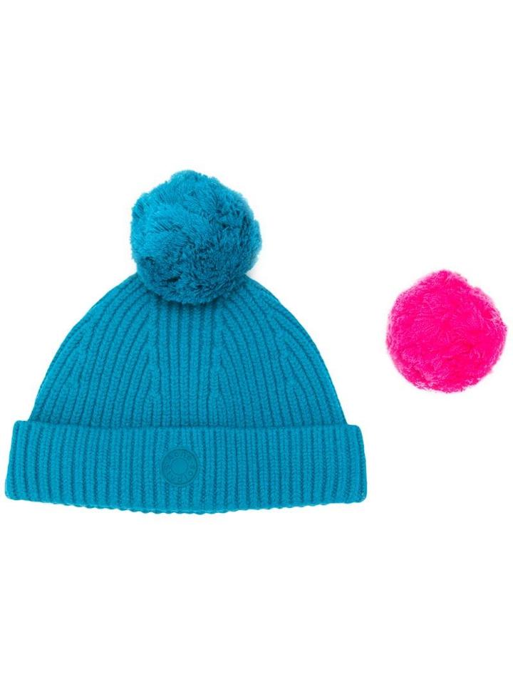 Acne Studios Logo Patch Beanie - Blue