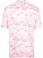 Engineered Garments Flamingo Print Shirt - Pink & Purple