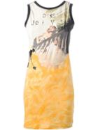 Jean Paul Gaultier Vintage La Concierge Est Dans L'escalier Printed Dress