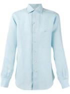 Loro Piana Andre Ml Sahara Melange Shirt, Men's, Size: Xl, Blue, Linen/flax