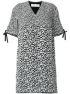 Victoria Victoria Beckham Floral Pattern Dress - Black