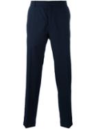 Ami Alexandre Mattiussi Straight Legged Trousers, Men's, Size: 42, Blue, Polyester/wool