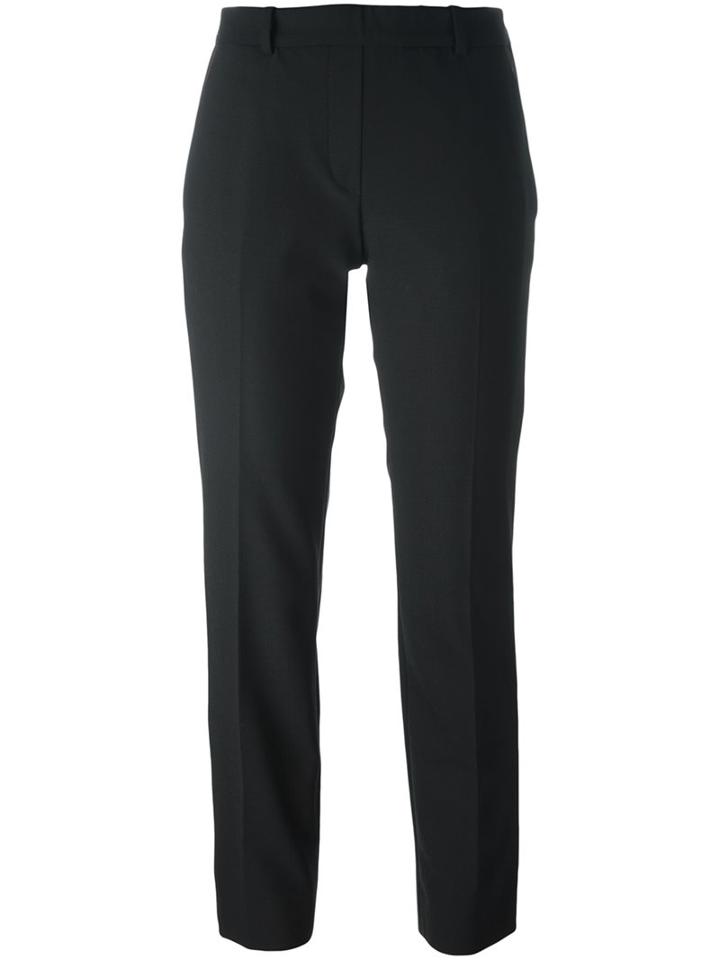 Neil Barrett Side Stripe Trousers, Women's, Size: 40, Black, Silk/cotton/polyester/virgin Wool