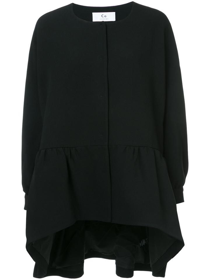 Co Drop Hem Coat - Black