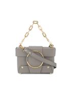Yuzefi Mini Grey Leather Asher Box Bag