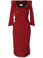 Vivienne Westwood Three-quarter Length Fitted Dress - Red
