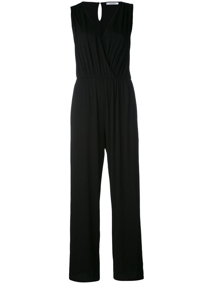 Max Mara - V-neck Jumpsuit - Women - Viscose/spandex/elastane - 46, Black, Viscose/spandex/elastane