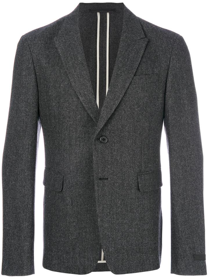 Prada Single Breasted Blazer - Grey