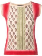 Jean Paul Gaultier Vintage Printed Top - Pink & Purple