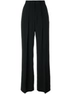 Msgm Super Wide Trousers, Women's, Size: 38, Black, Acetate/viscose/polyester