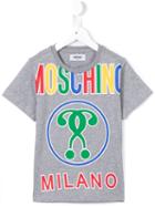 Moschino Kids Logo T-shirt, Boy's, Size: 8 Yrs, Grey