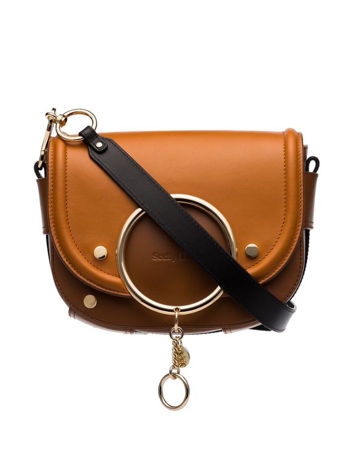 See By Chloé Small Ring Cross Body Bag - Brown