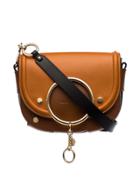 See By Chloé Small Ring Cross Body Bag - Brown