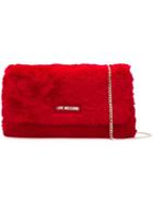 Love Moschino Fuzzy Shoulder Bag - Red