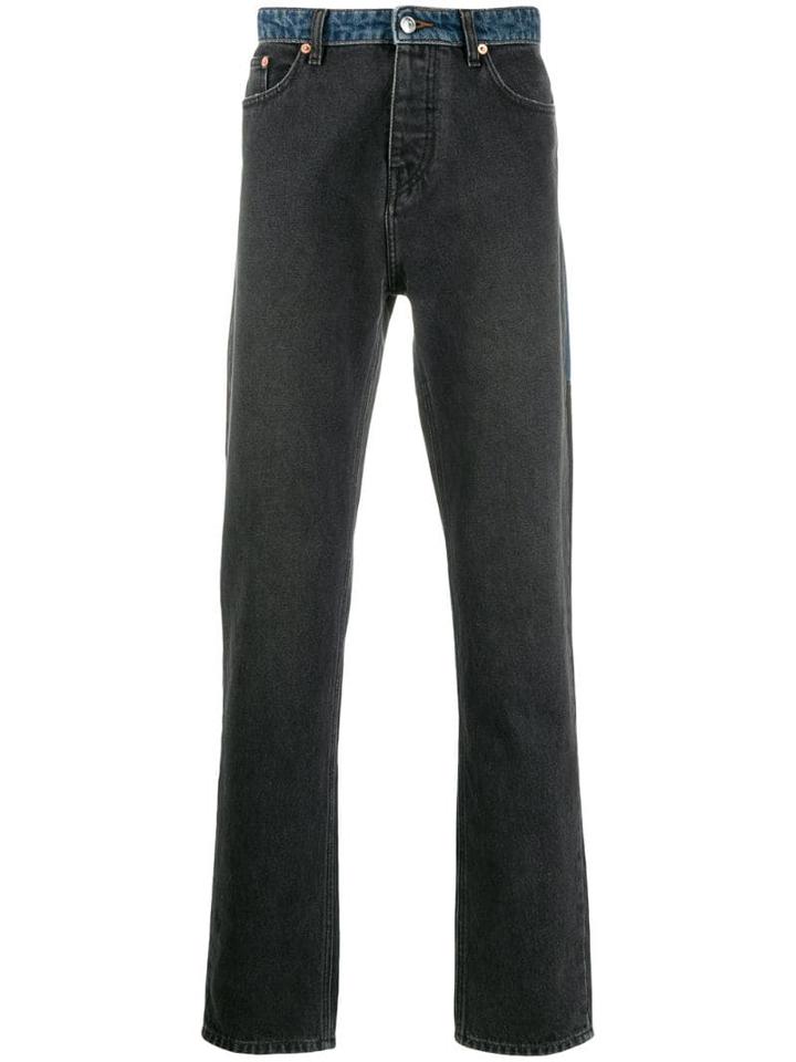 Zadig & Voltaire Contrasting Straight-leg Jeans - Grey