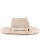 Maison Michel - 'virginie' Hat - Women - Straw - M, Women's, Nude/neutrals, Straw