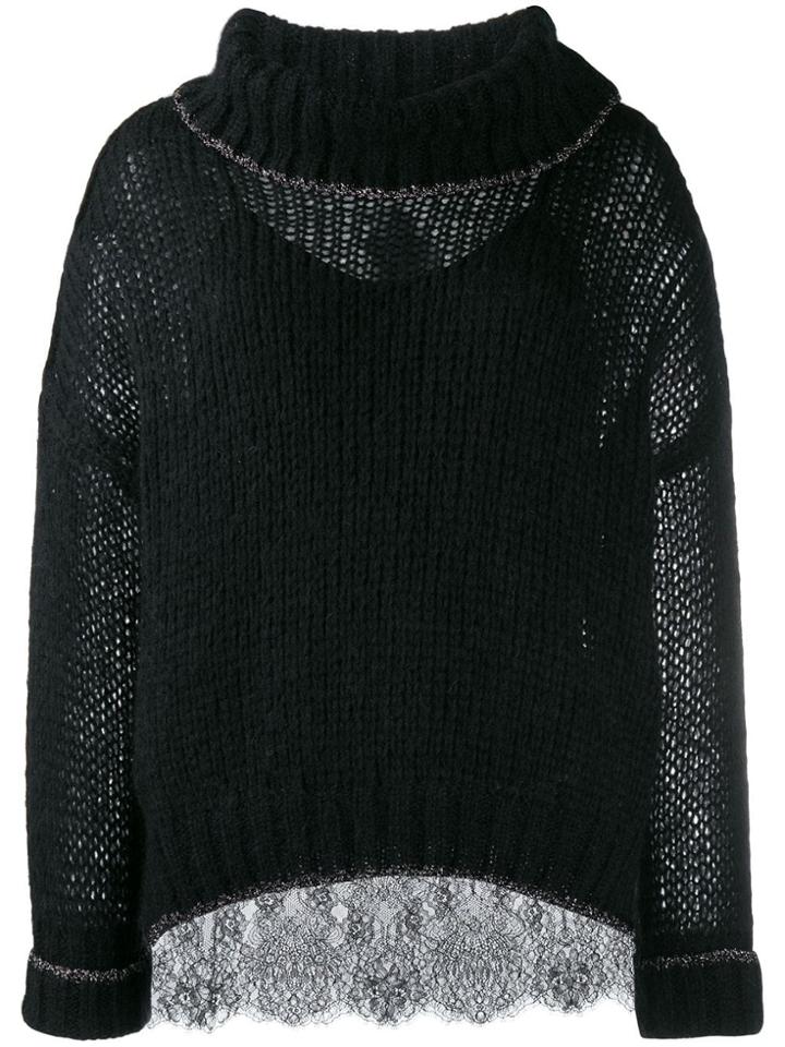 Twin-set Oversized Jumper - Black