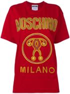 Moschino Contrast Logo T-shirt - Red