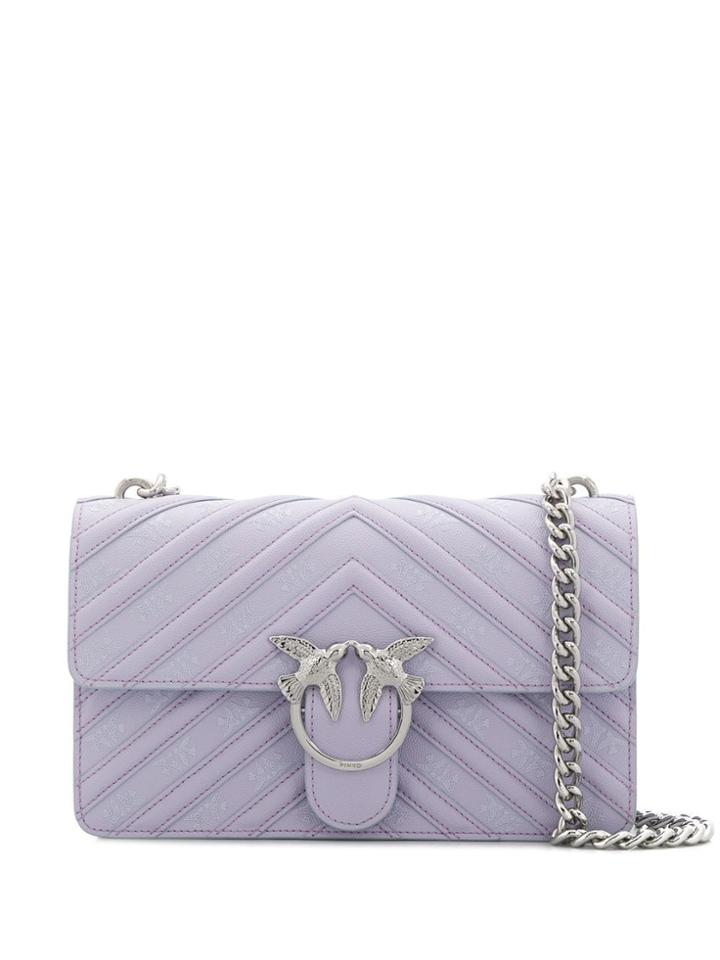 Pinko Quilted Crossbody - Purple