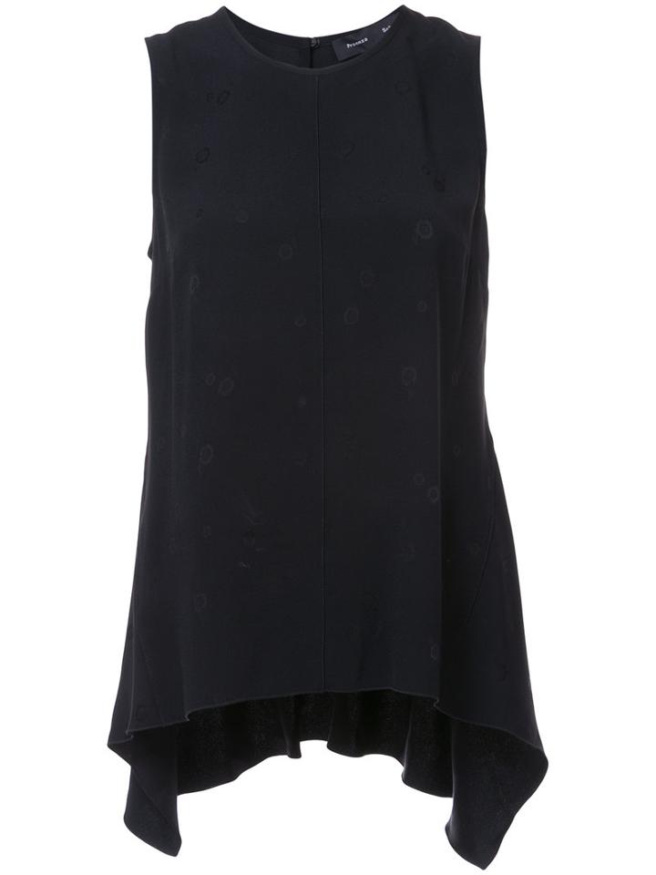 Proenza Schouler - Scoop Hem Tank Top - Women - Acetate/viscose - 8, Black, Acetate/viscose